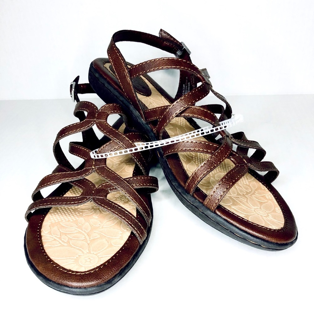 Boc dark brown strappy sandals NWOT